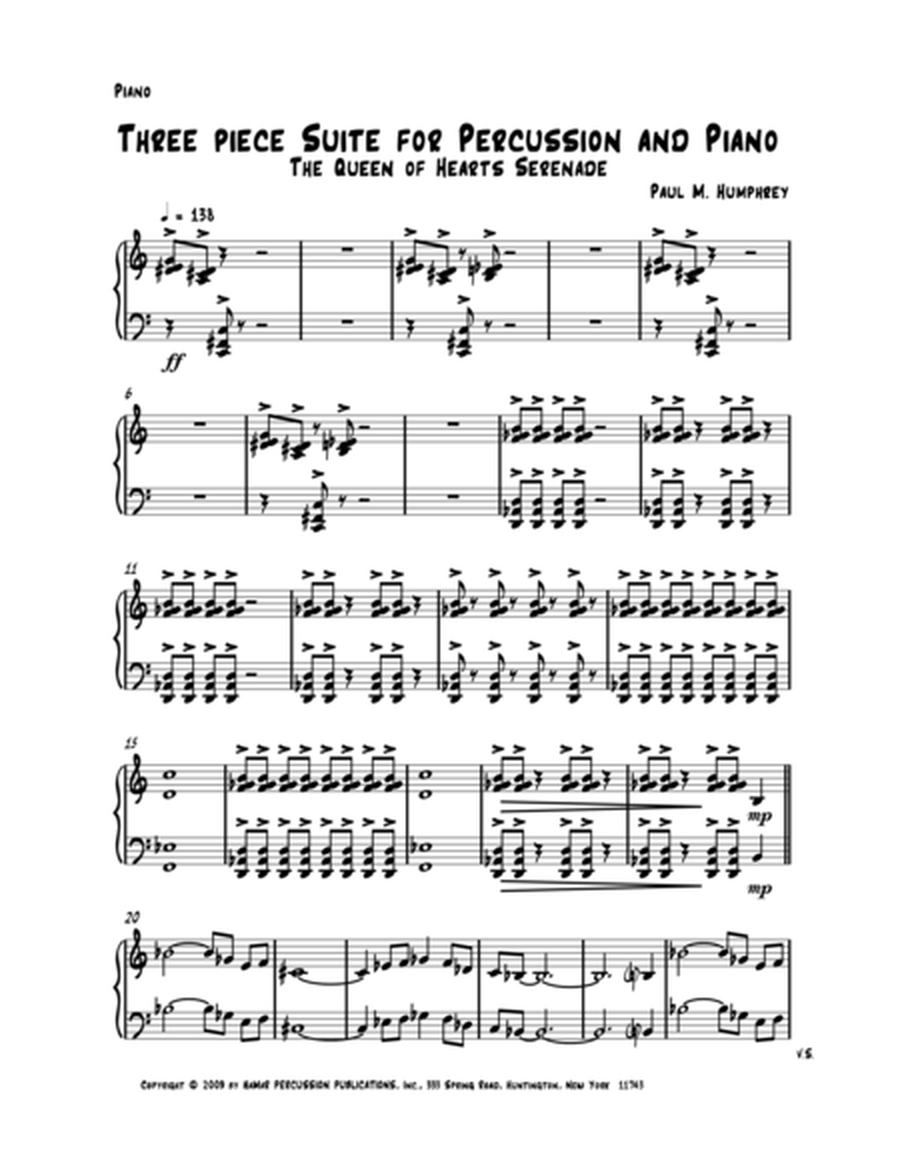 Three Piece Suite for Percussion & Piano
