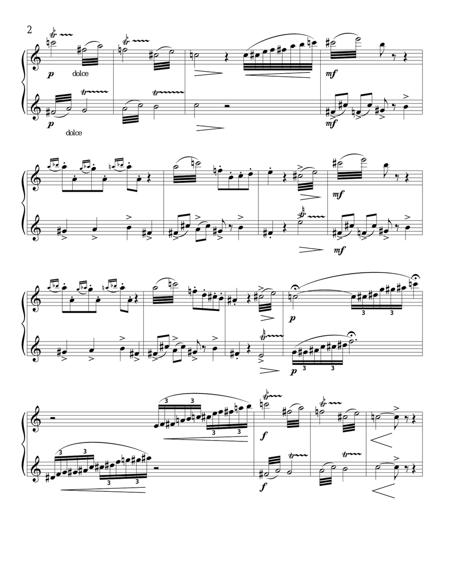 Dance of Mrs. Holman's Demon Chickens for two clarinets Clarinet Duet scores gallery preview page 2