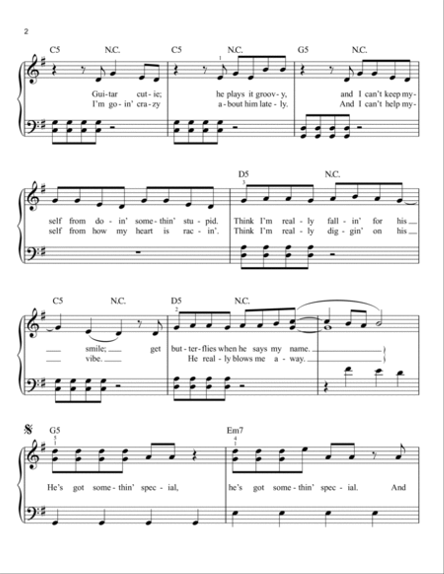 He Could Be The One Easy Piano scores gallery preview page 2