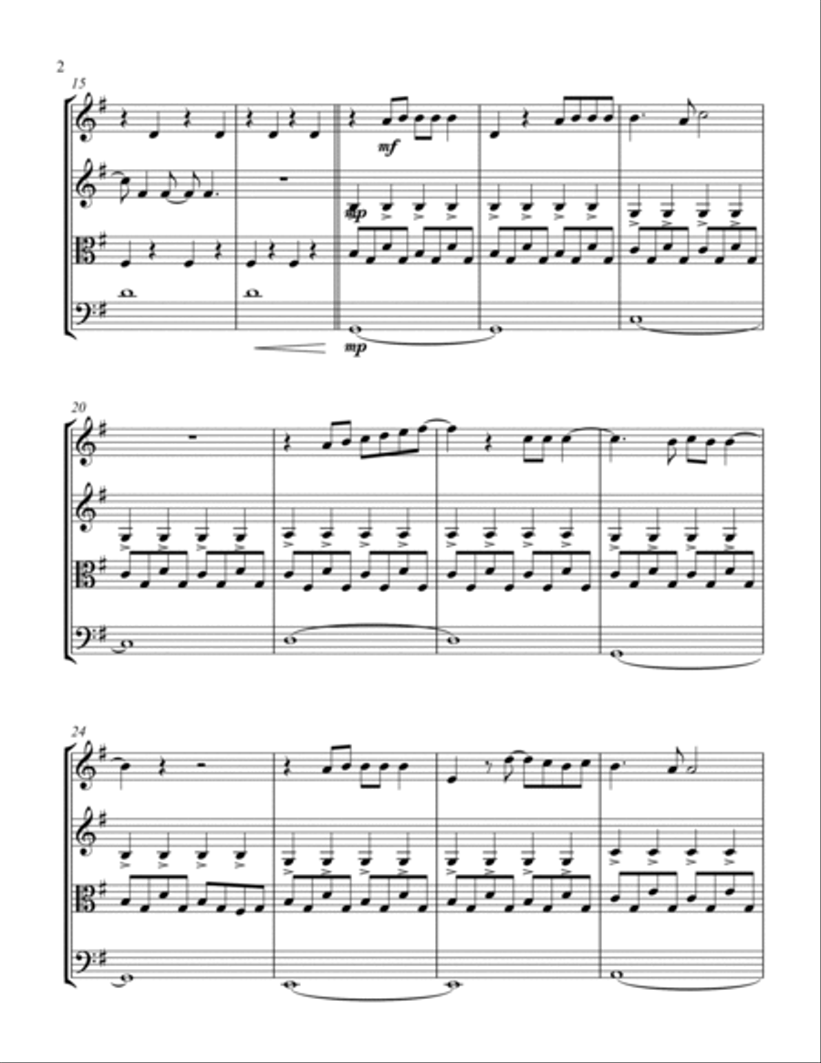 The Light The Light String Quartet scores gallery preview page 2