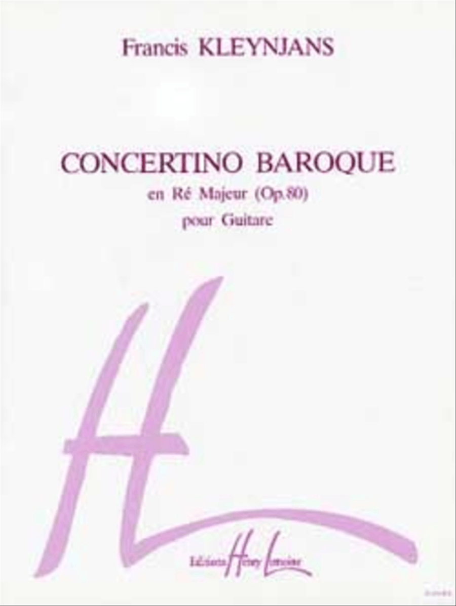 Concertino baroque Hommage a Vivaldi Op. 80 Acoustic Guitar scores gallery preview page 1