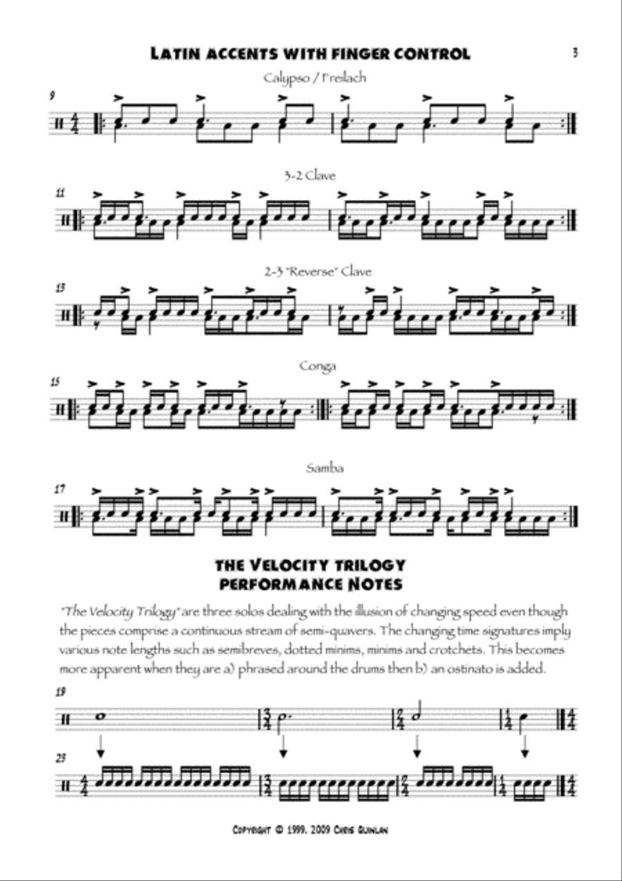 Grade Seven Drumset Manual Drum Set scores gallery preview page 3