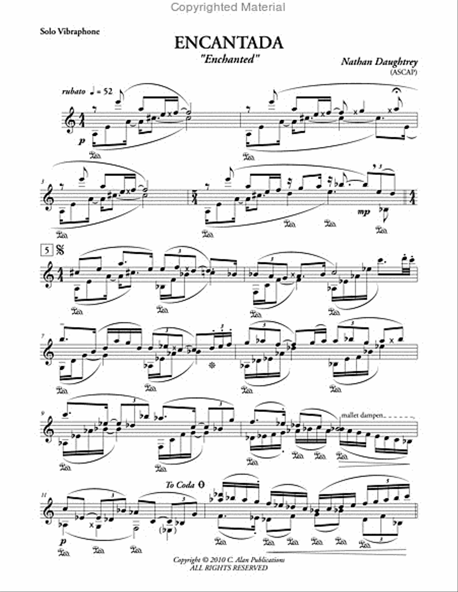 Encantada Encantada Percussion Ensemble scores gallery preview page 2