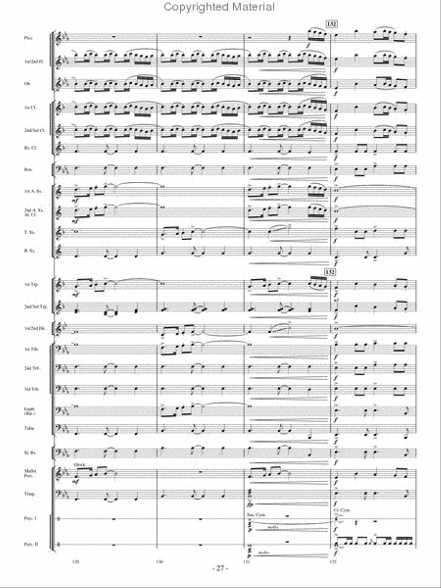 Where Eagles Soar Concert Band scores gallery preview page 26
