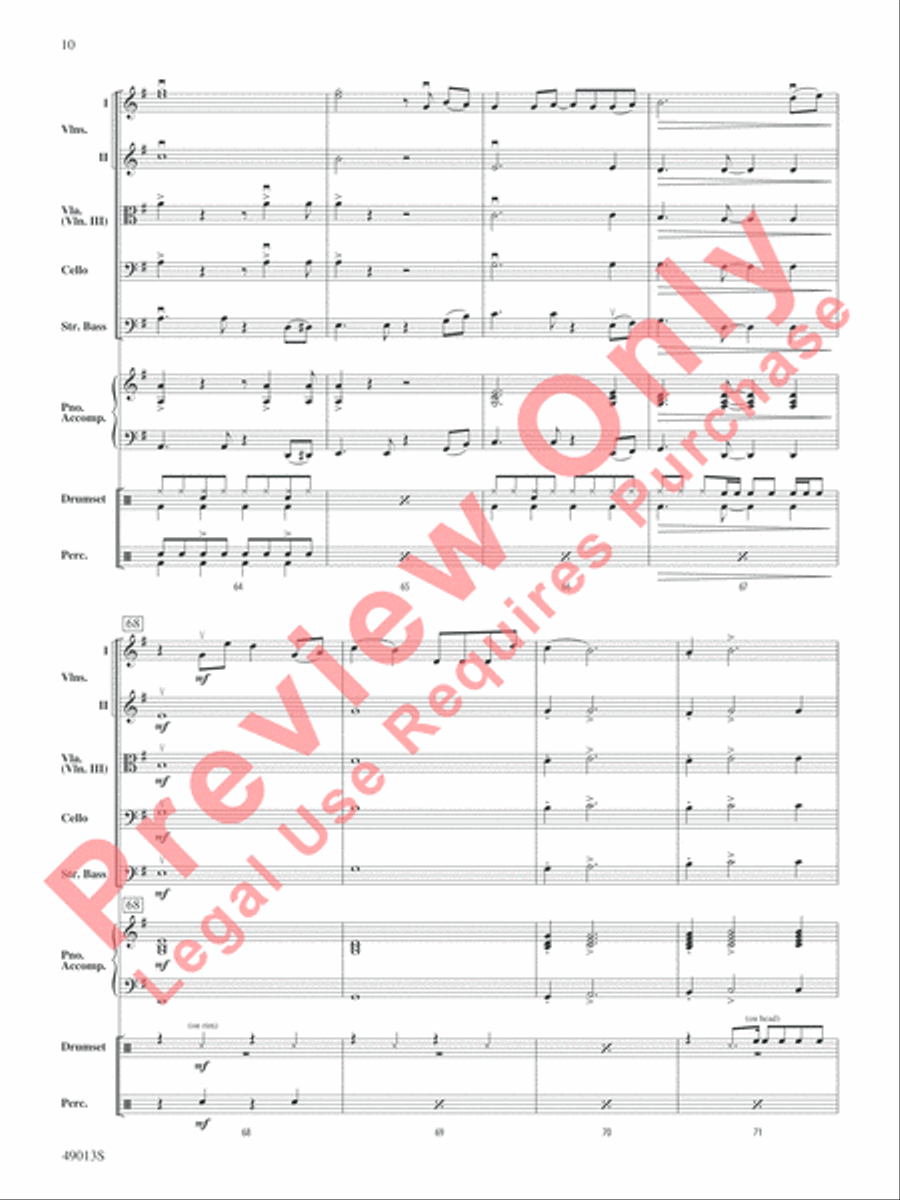 A Dua Lipa Duo String Orchestra scores gallery preview page 11