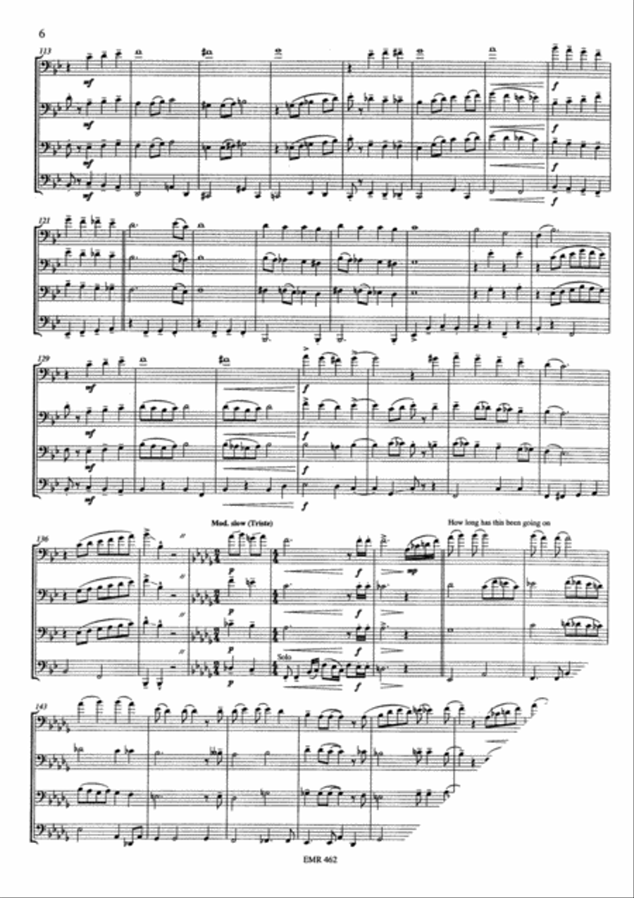 A Portrait No. 2 A Portrait No. 2 Bassoon Quartet scores gallery preview page 6