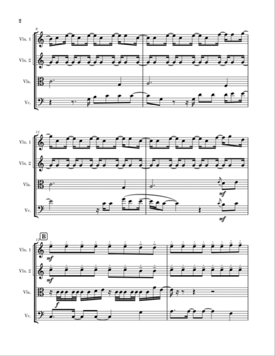 Lego House Lego House String Quartet scores gallery preview page 2