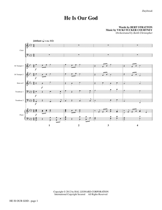 Book cover for He Is Our God - Full Score