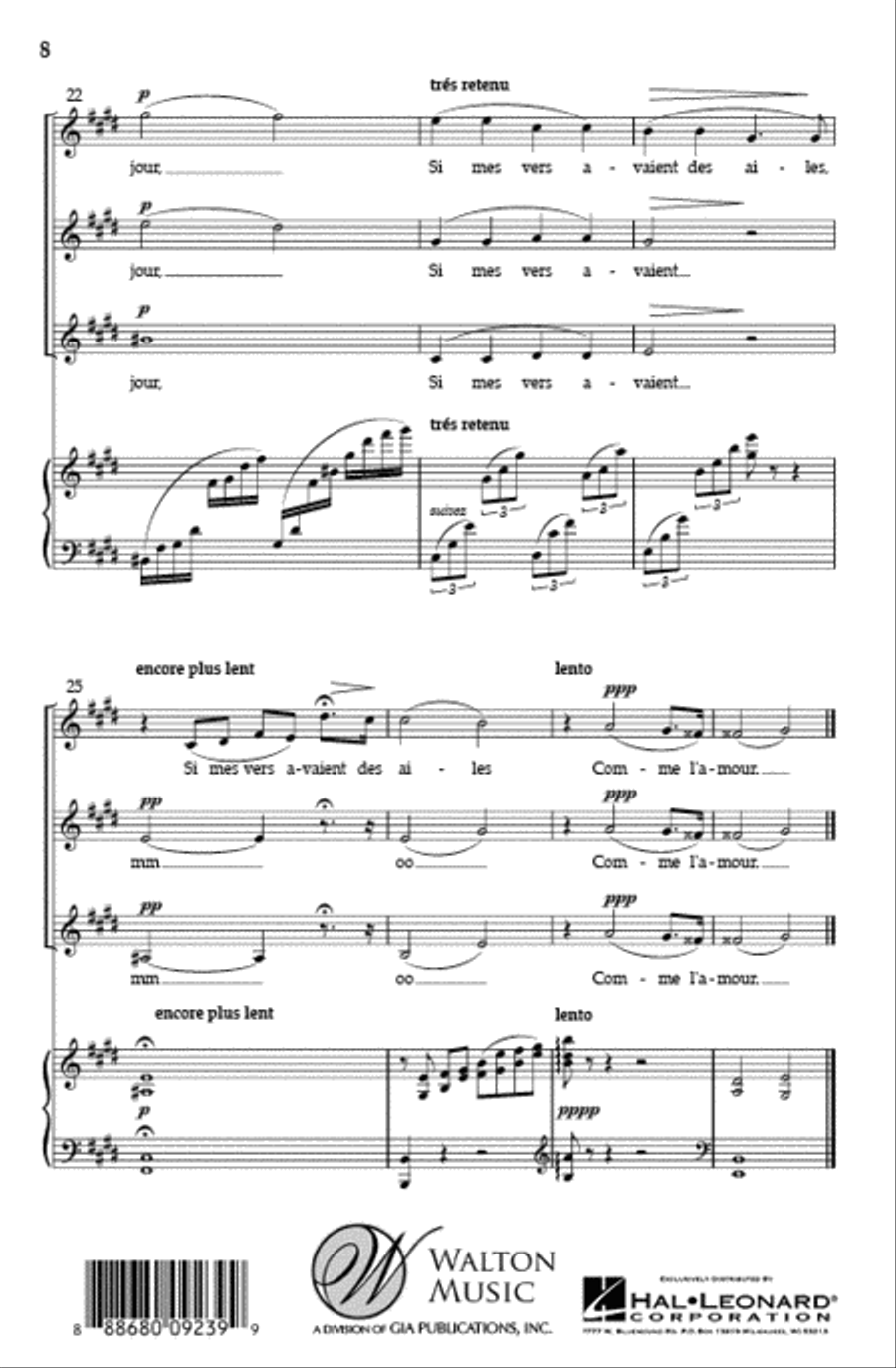 Si mes vers avaient des ailes SSA scores gallery preview page 7