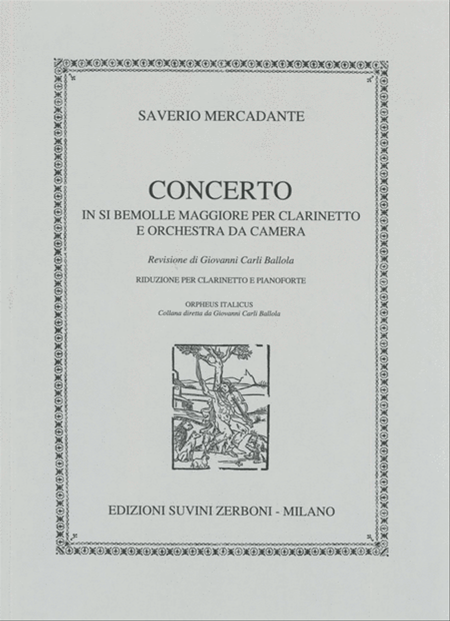 Concerto B-flat major Op.101 Clarinet Solo scores gallery preview page 1