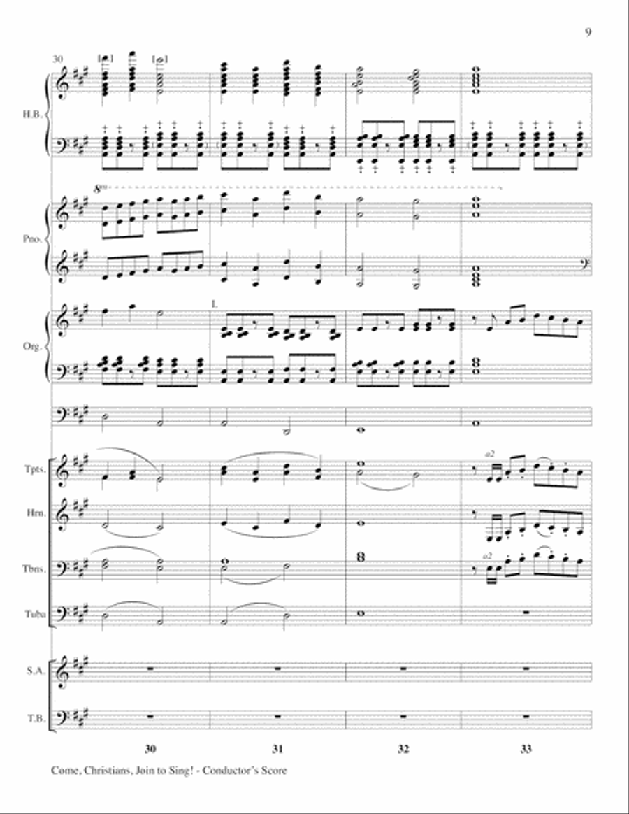 Come Christians, Join to Sing 4-Part scores gallery preview page 9
