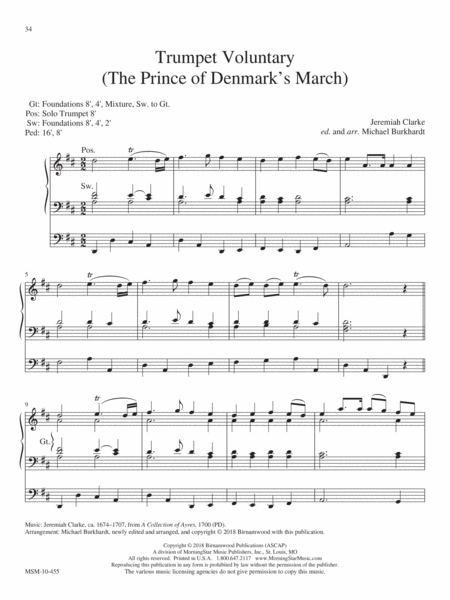 Trumpet Voluntary (The Prince of Denmark’s March) (Downloadable)