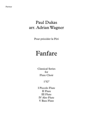 Fanfare Pour précéder la Péri (Flute Choir) arr. Adrian Wagner