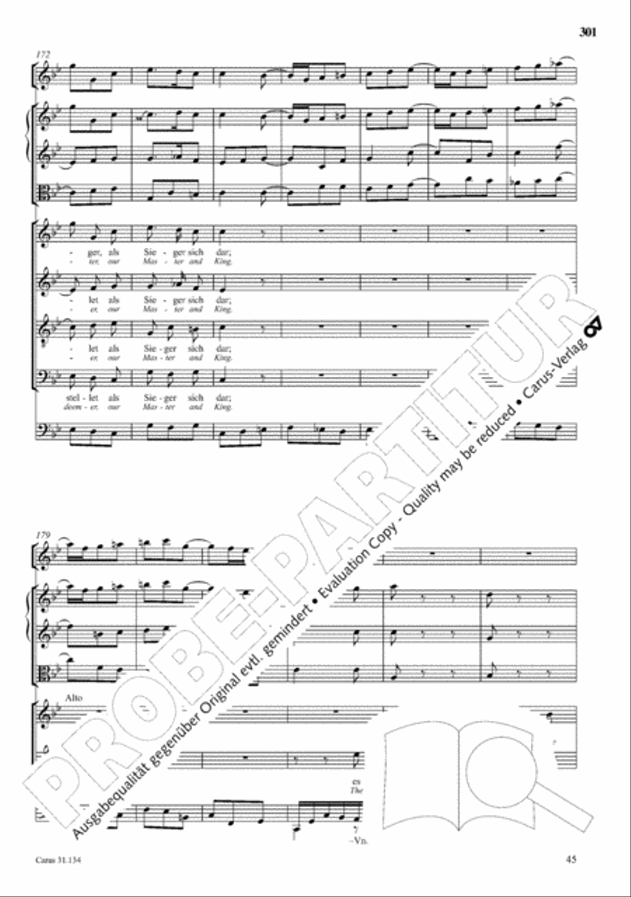 The Complete Sacred Vocal Works (Das geistliche Vokalwerk) Voice scores gallery preview page 302