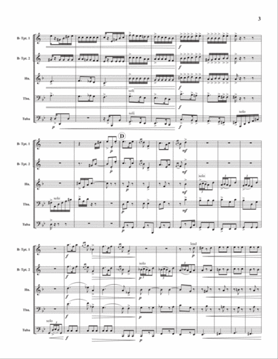 Caprice No. II Caprice No. II Brass Quintet scores gallery preview page 4