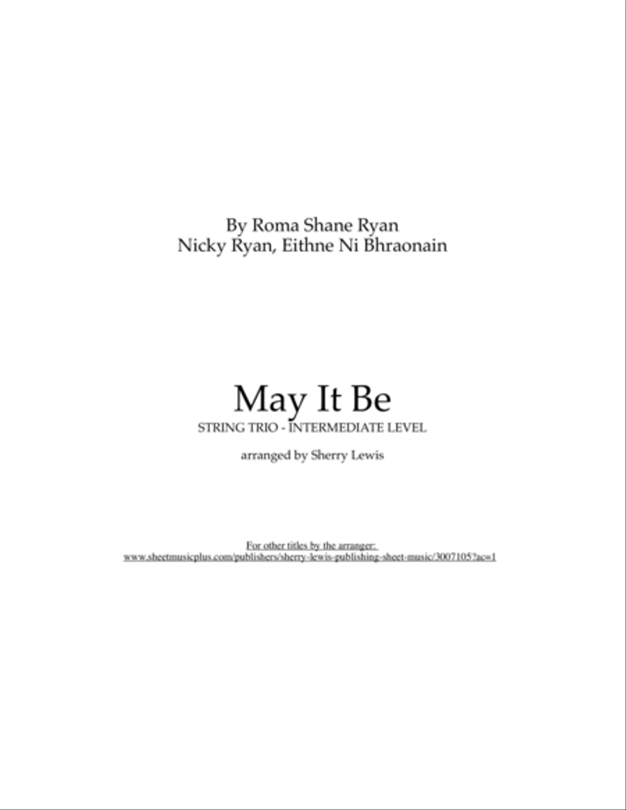 May It Be (Chantage Version) String Trio scores gallery preview page 2