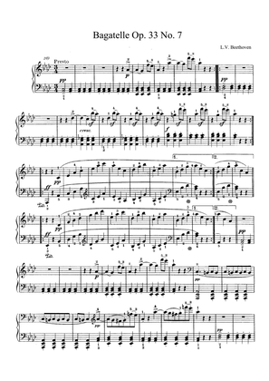 Beethoven Bagatelle Op. 33 No. 7 in A-flat Major