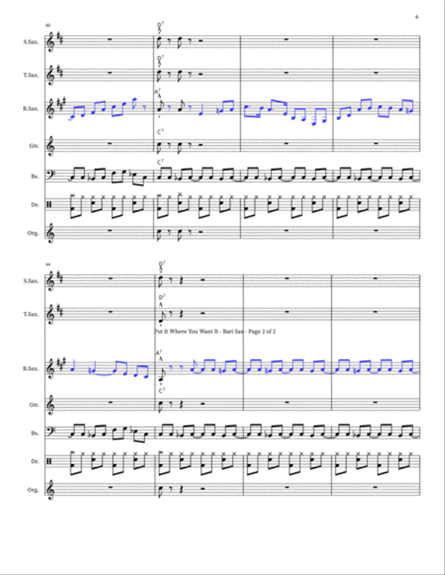 Put It Where You Want It Small Ensemble scores gallery preview page 6