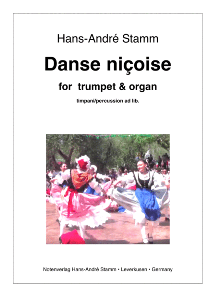 Danse niçoise for trumpet & organ, timp./perc. ad lib Small Ensemble scores gallery preview page 1