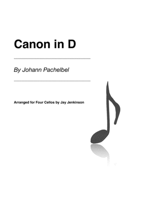 Pachelbel's Canon in D for Four Cellos