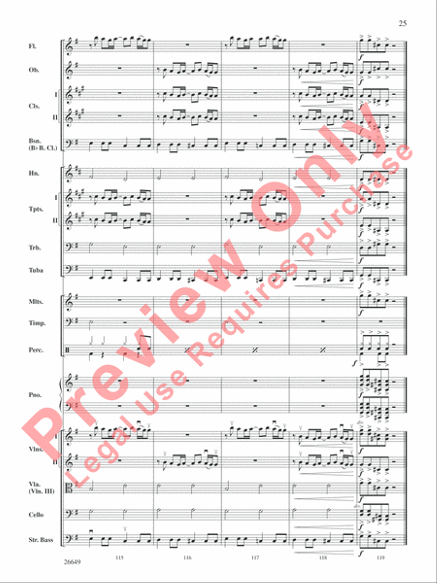 The Best of Green Day The Best of Green Day Full Orchestra scores gallery preview page 26