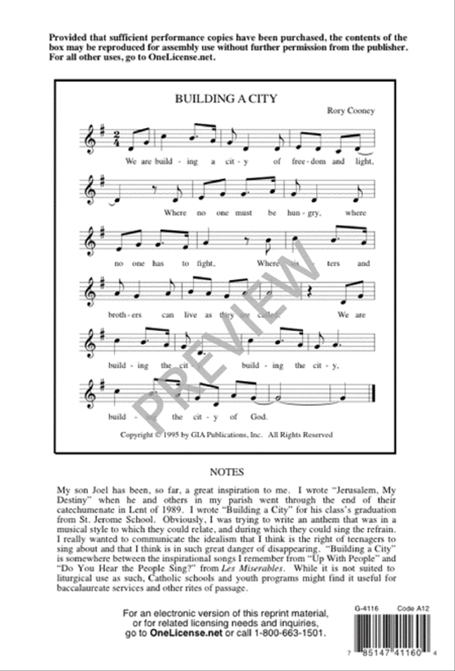 Building a City Building a City Unison Choir scores gallery preview page 12