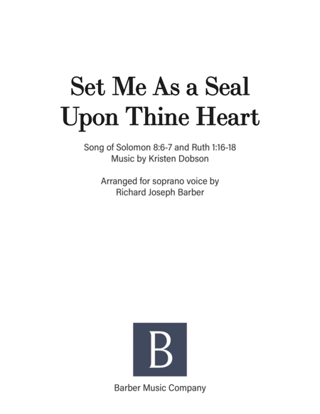 Set Me As a Seal Upon Thine Heart image number null