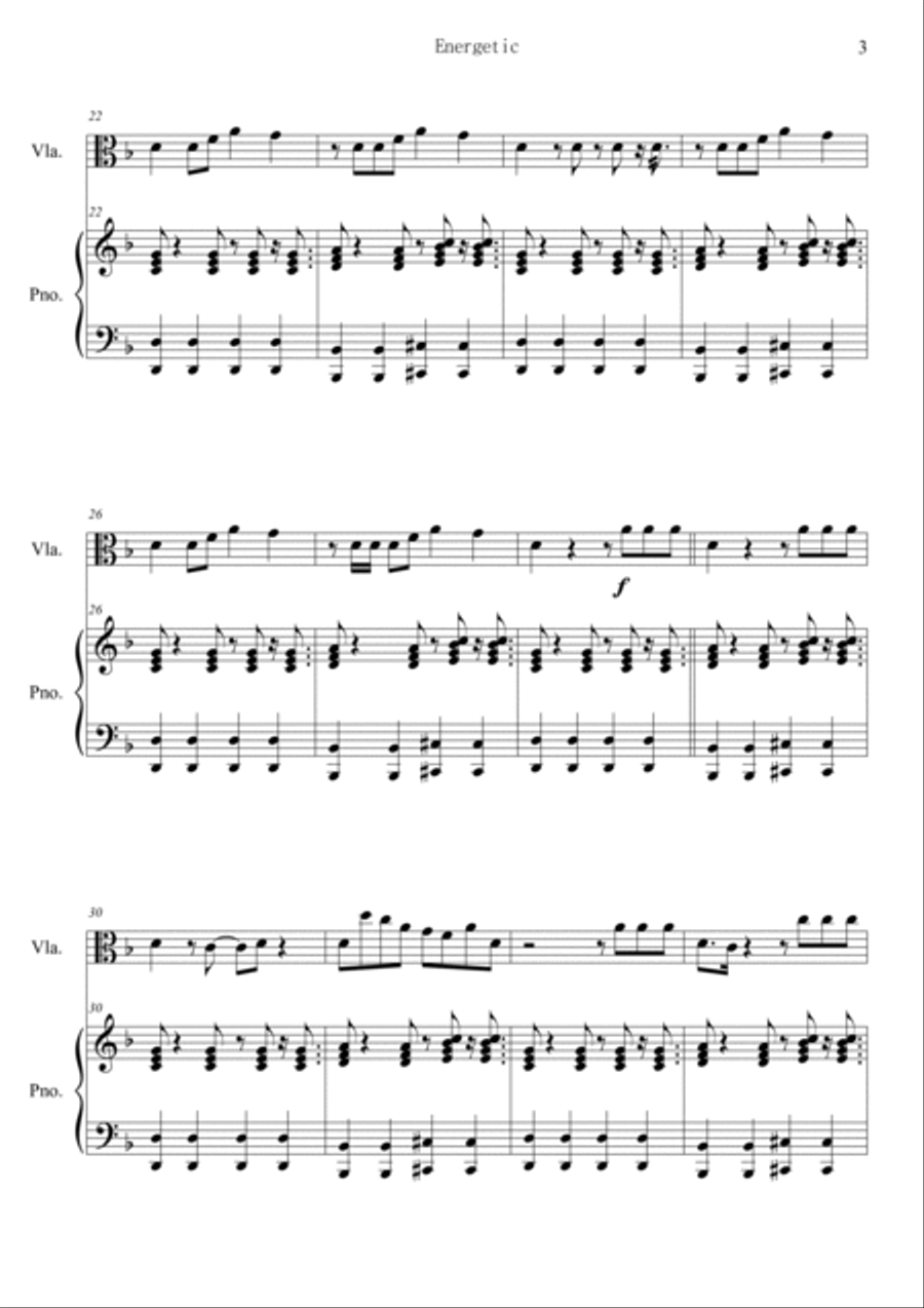 Energetic Viola scores gallery preview page 3