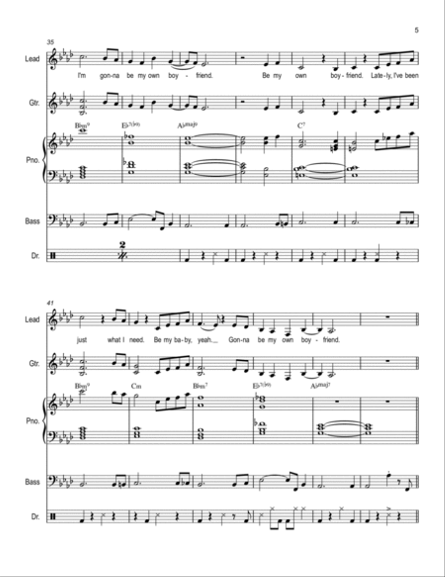 Be My Own Boyfriend Small Ensemble scores gallery preview page 5