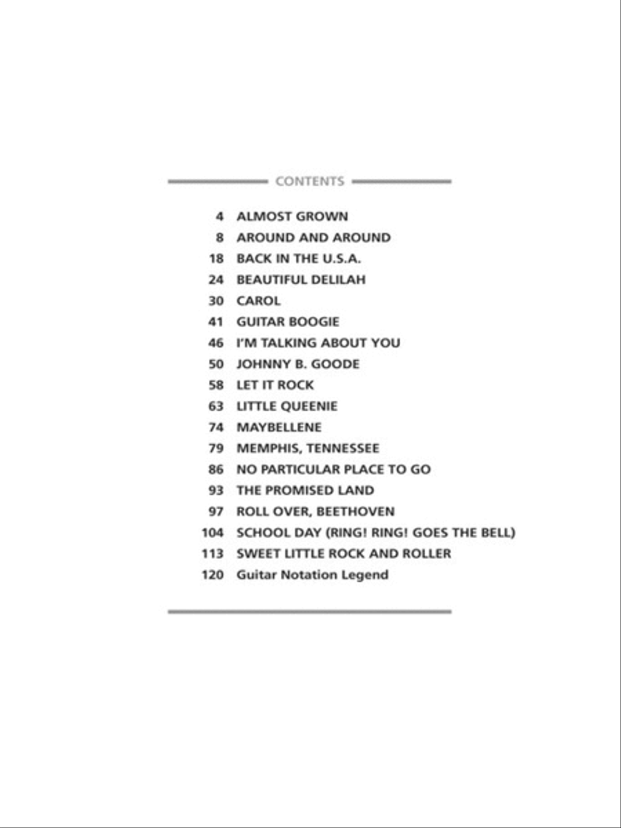 Chuck Berry Chuck Berry Electric Guitar scores gallery preview page 2