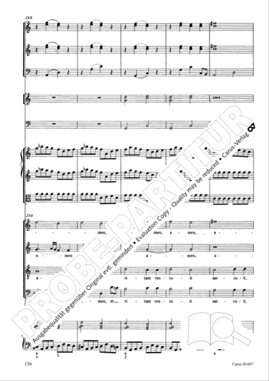 Mass in time of war (Missa in tempore belli) 4-Part scores gallery preview page 146