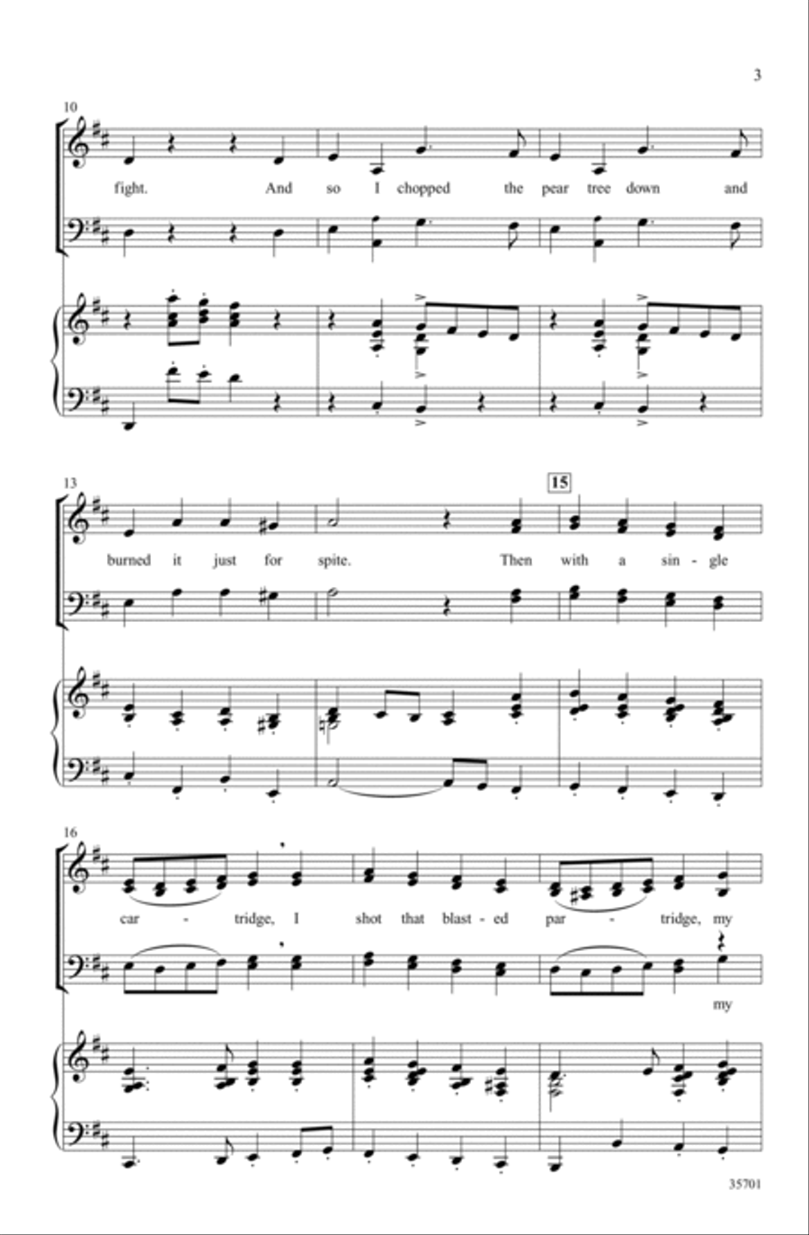 The Twelve Days After Christmas 4-Part scores gallery preview page 2