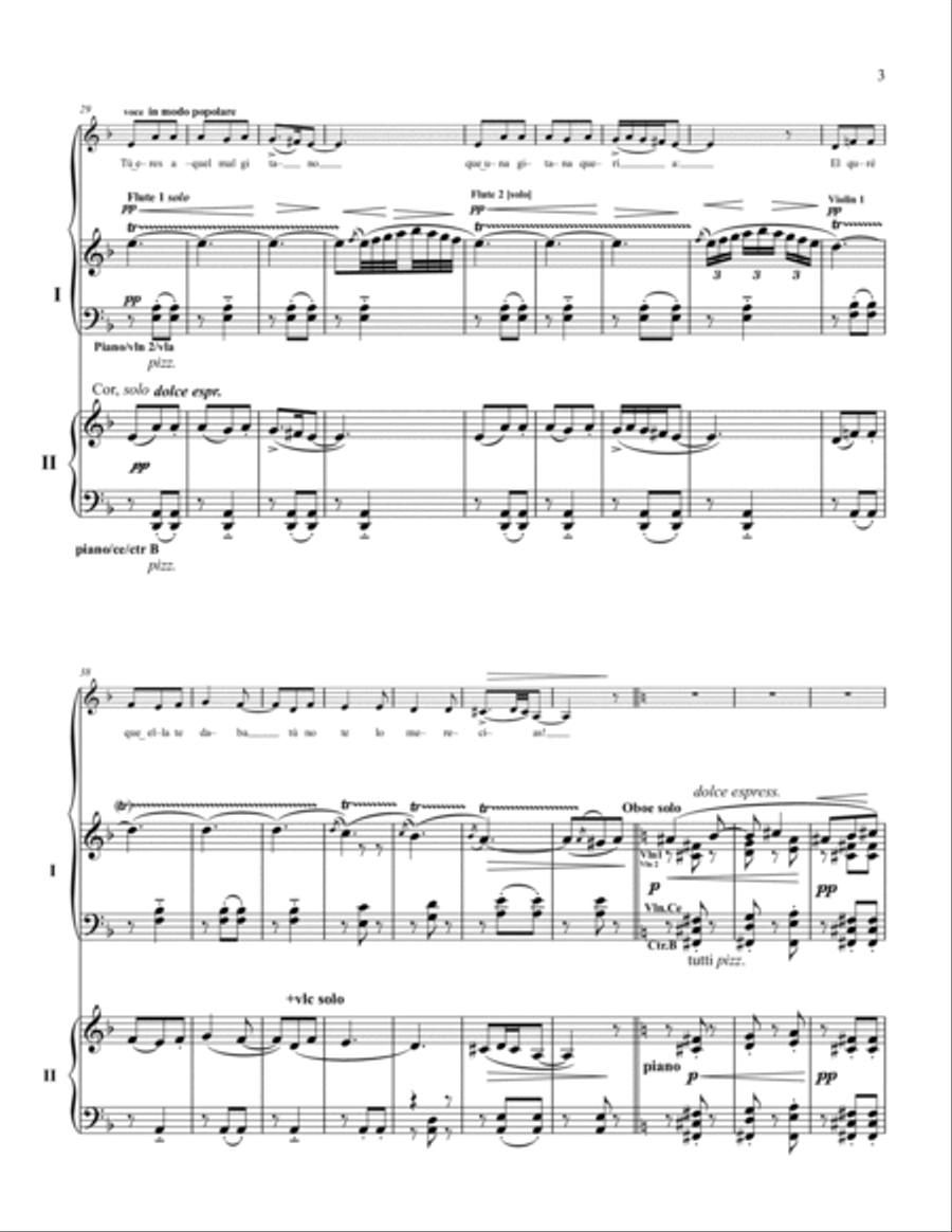 ELAMOR BRUJO DANZA DEL JUEGO DE AMOR Chamber Music scores gallery preview page 3