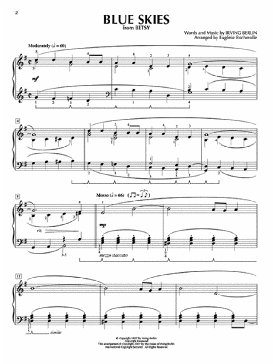 Classic Jazz Standards Piano Solo scores gallery preview page 3