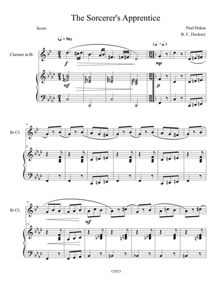 The Sorcerer's Apprentice (Clarinet Solo with Piano Accompaniment)