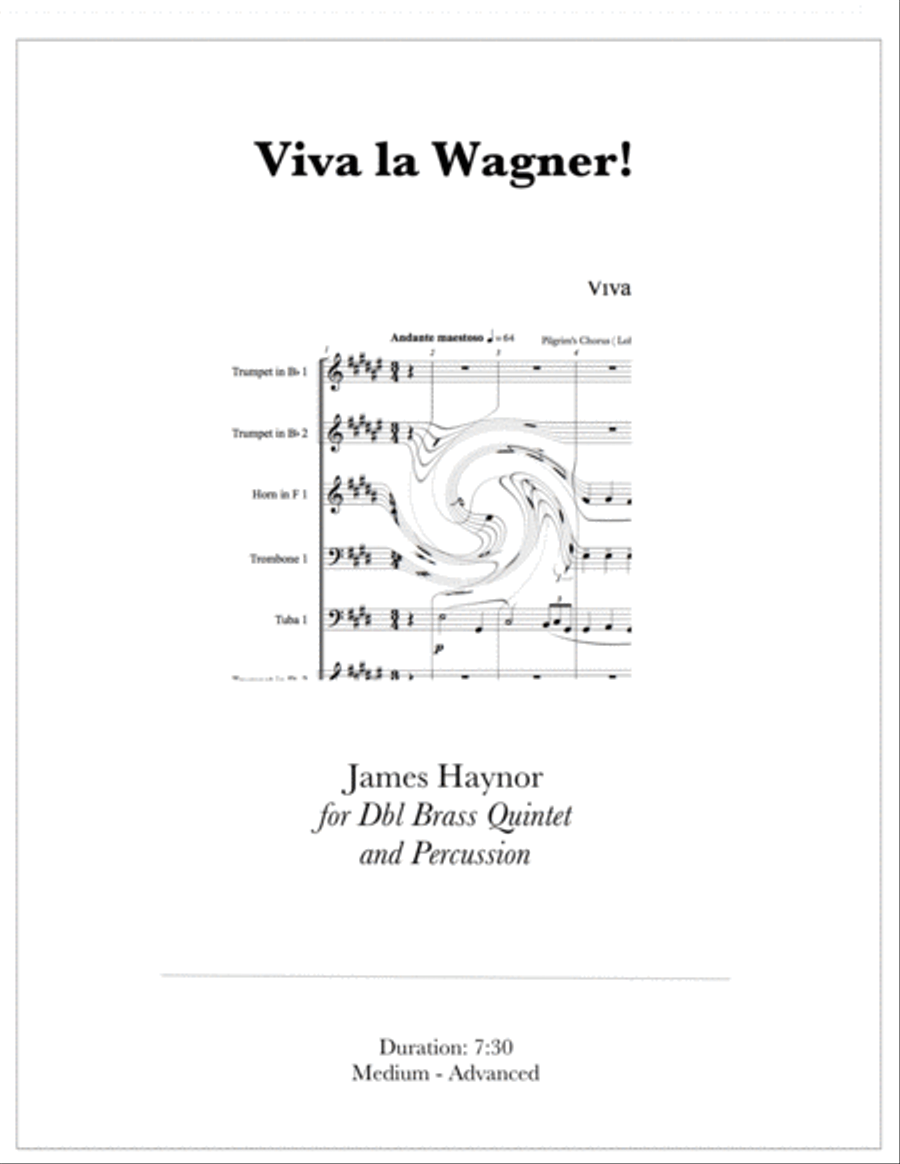 Viva la Wagner! Small Ensemble scores gallery preview page 1