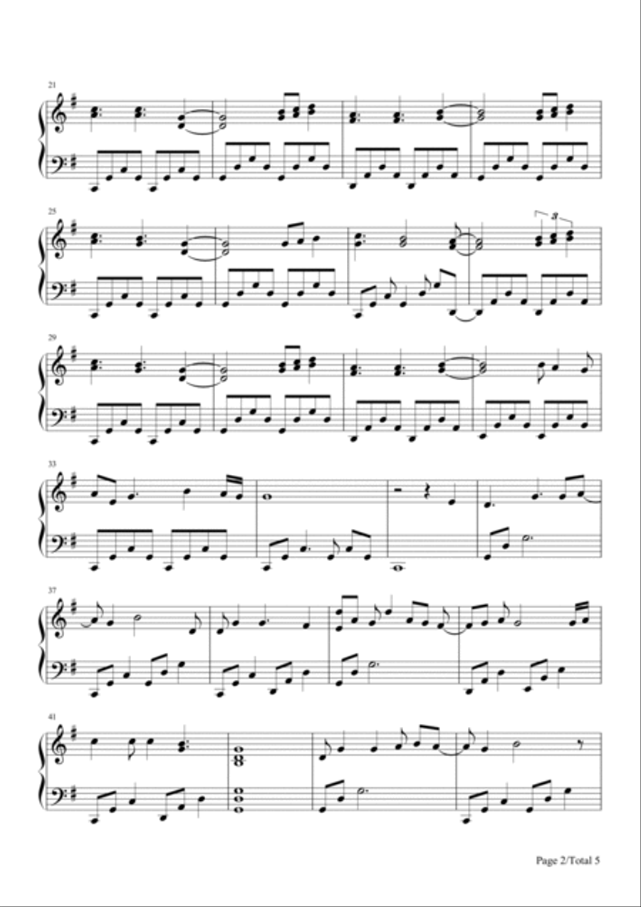 Bless The Broken Road Piano Solo scores gallery preview page 2