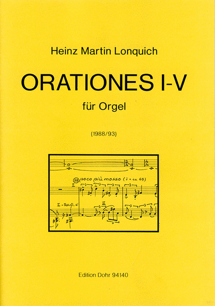 Orationes I-V für Orgel (1988/1993)
