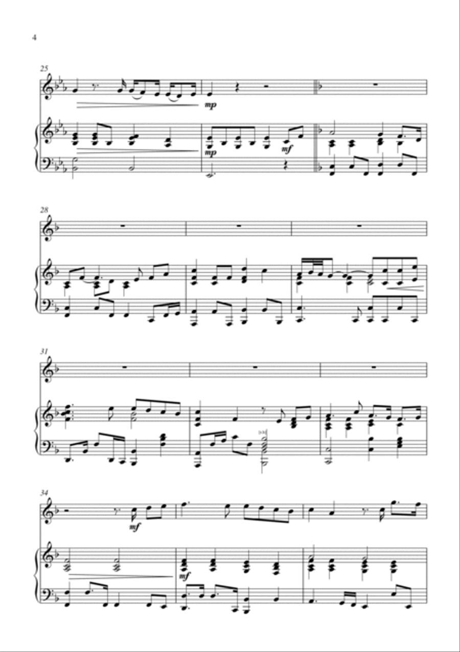 You Raise Me Up Tenor Saxophone scores gallery preview page 5