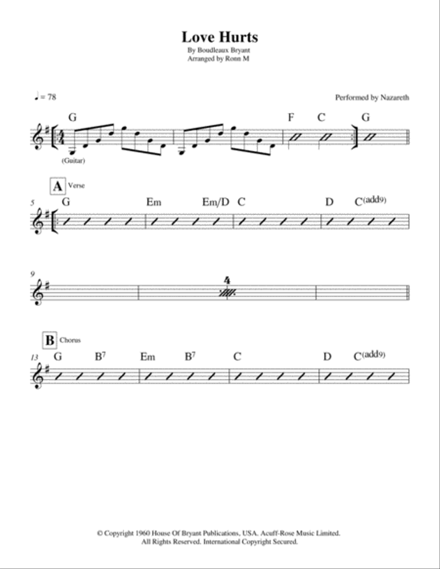 Love Hurts Love Hurts Small Ensemble scores gallery preview page 2