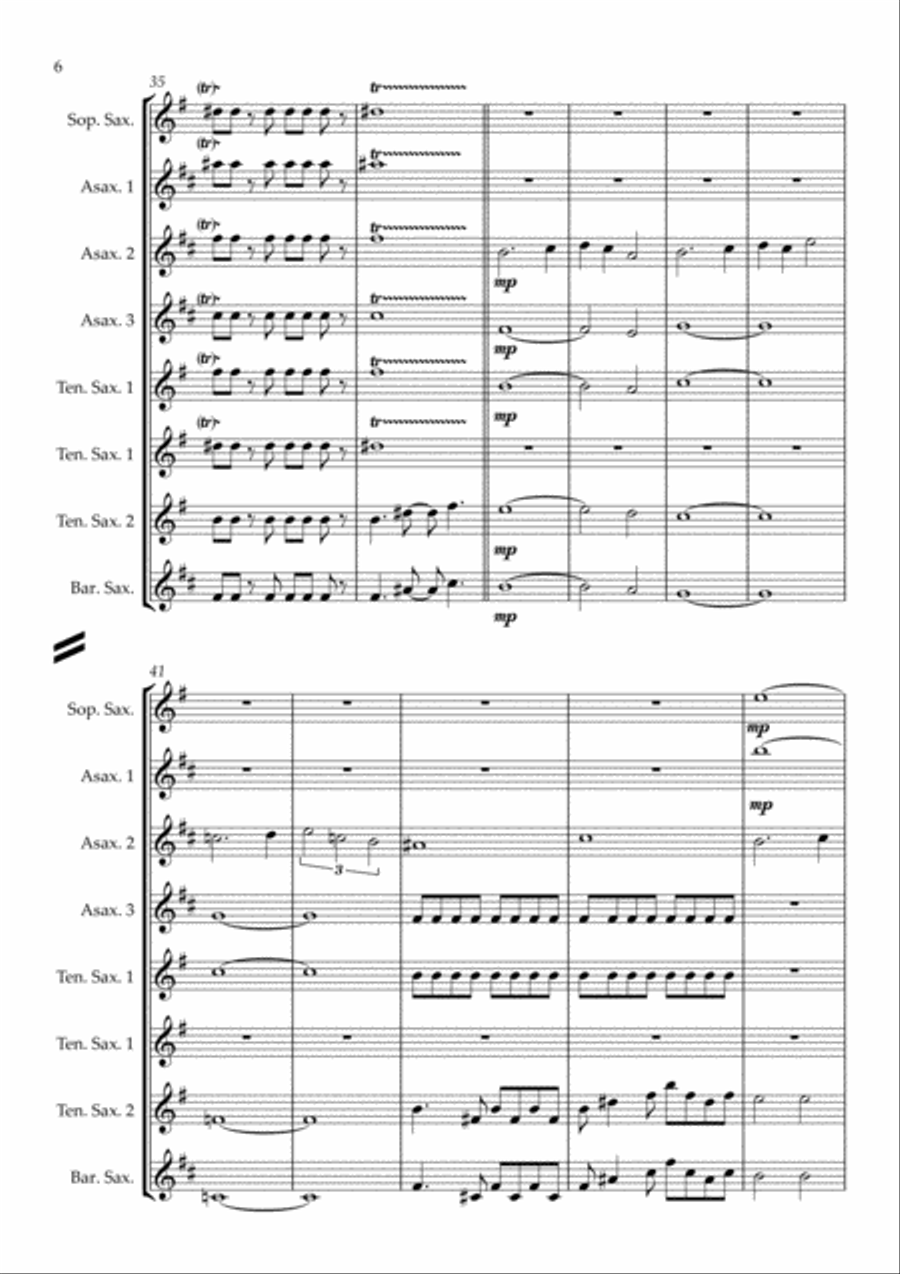 Star Trek Main Theme Woodwind Quintet scores gallery preview page 6