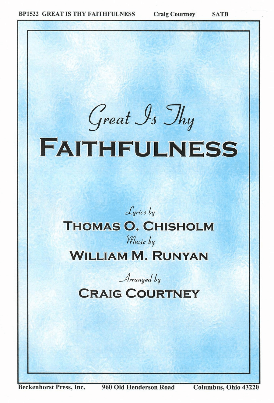Great Is Thy Faithfulness 4-Part scores gallery preview page 1