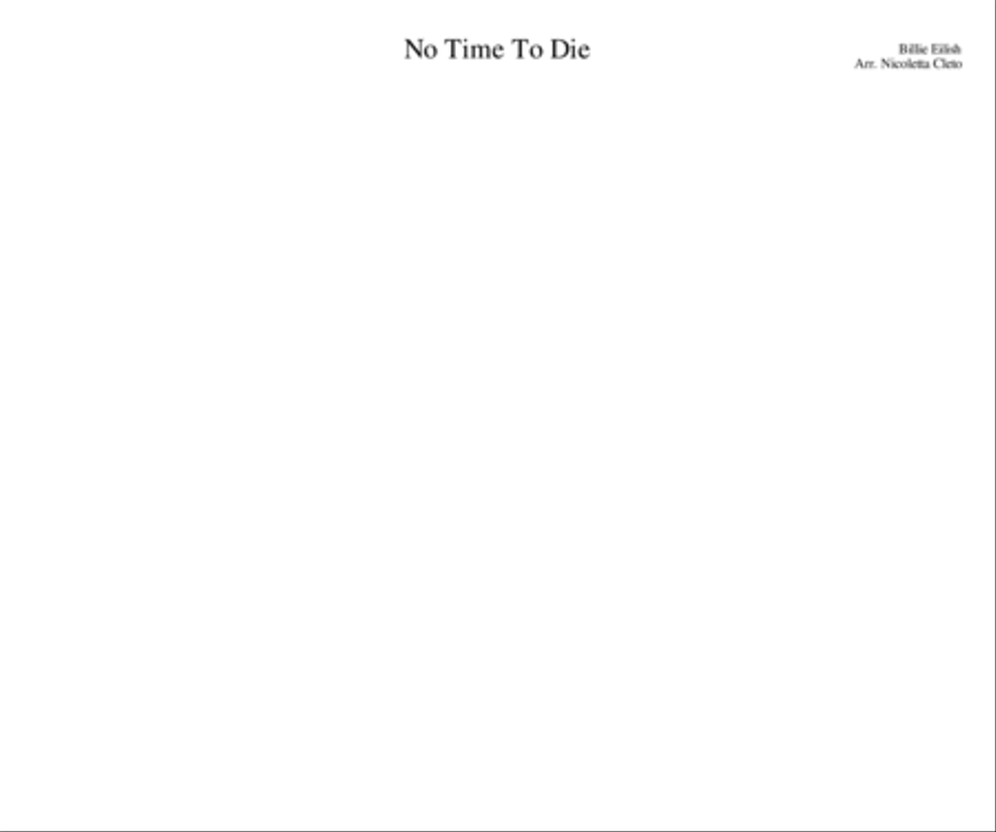No Time To Die No Time To Die Jazz Ensemble scores gallery preview page 1