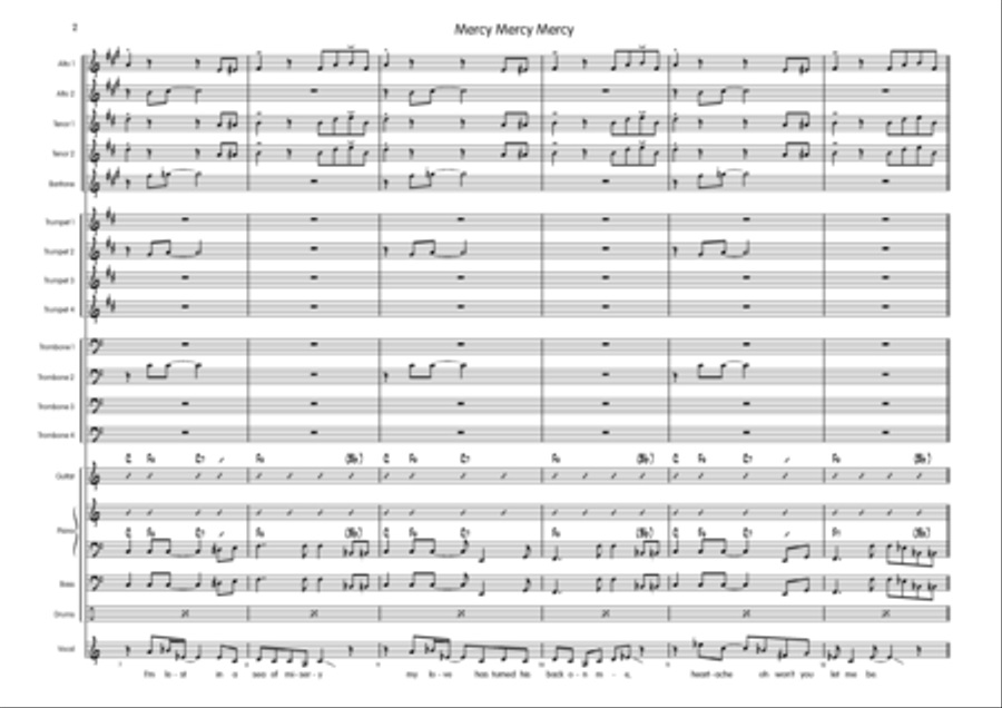 Mercy, Mercy, Mercy Big Band scores gallery preview page 3