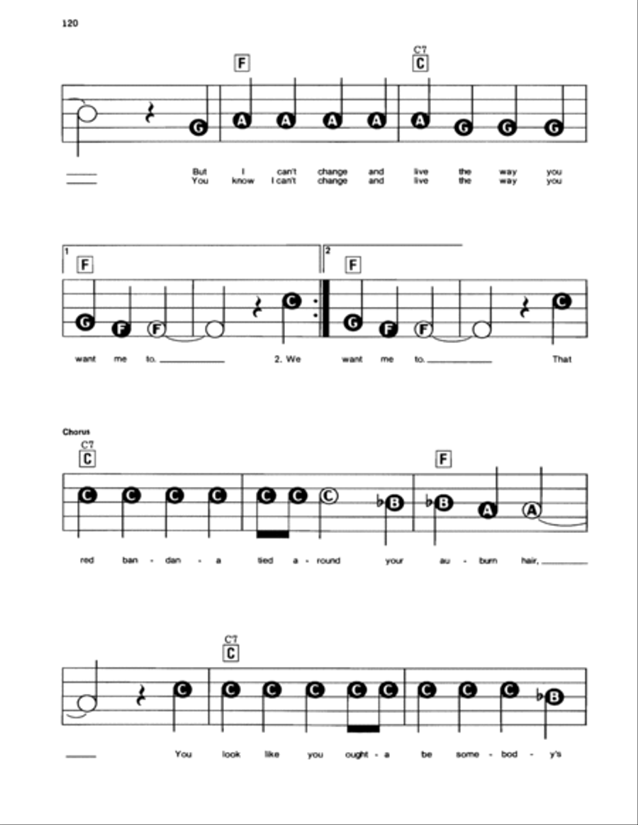 Red Bandana Easy Piano scores gallery preview page 2