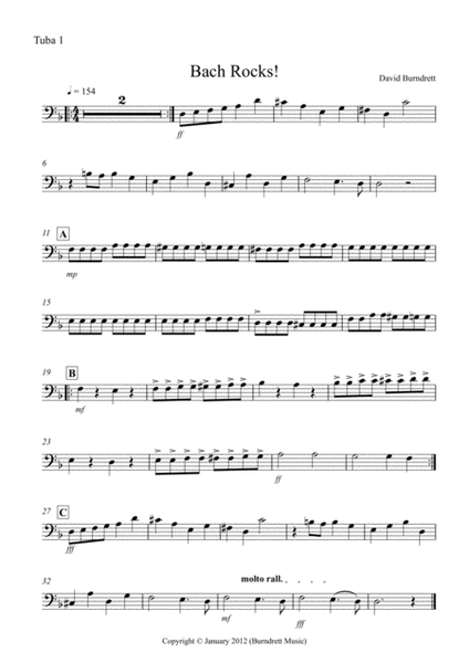 Bach Rocks! for Tuba Quartet image number null