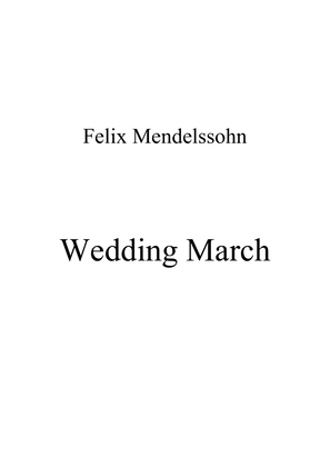 Book cover for Wedding March - F. Mendelssohn - Easy piano