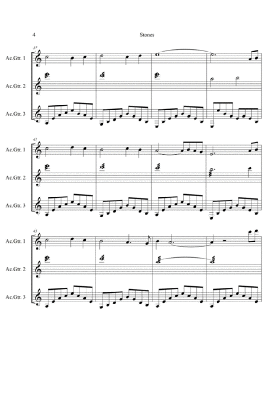 Ultima Online - Stones Ultima Online - Stones Classical Guitar scores gallery preview page 4