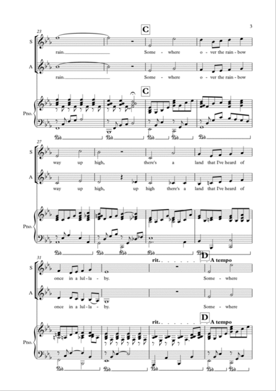 Over The Rainbow Over The Rainbow 2-Part scores gallery preview page 3