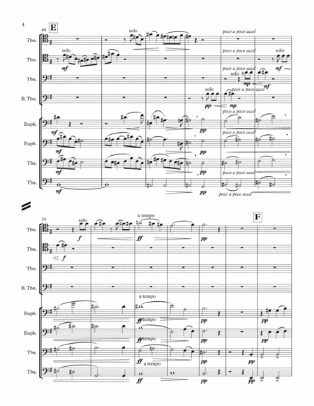 Um Mitternacht for 8 part trombone or low brass choir